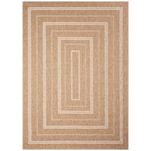 Load image into Gallery viewer, Liora Manne Sahara Multi Border Indoor Outdoor Area Rug Ivory