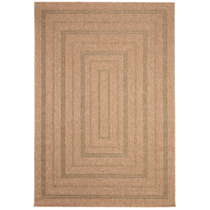 Liora Manne Sahara Multi Border Indoor Outdoor Area Rug Green