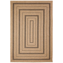 Load image into Gallery viewer, Liora Manne Sahara Multi Border Indoor Outdoor Area Rug Natural