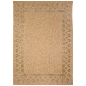 Liora Manne Sahara Block Print Border Indoor Outdoor Area Rug Green