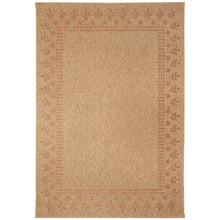 Load image into Gallery viewer, Liora Manne Sahara Block Print Border Indoor Outdoor Area Rug Terracotta