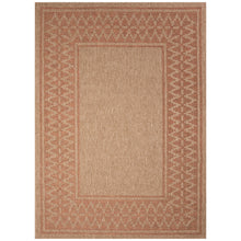 Load image into Gallery viewer, Liora Manne Sahara Diamond Border Indoor Outdoor Area Rug Terracotta