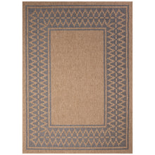 Load image into Gallery viewer, Liora Manne Sahara Diamond Border Indoor Outdoor Area Rug Navy