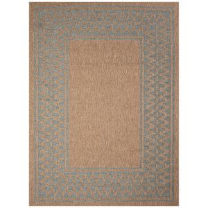 Liora Manne Sahara Diamond Border Indoor Outdoor Area Rug Aruba