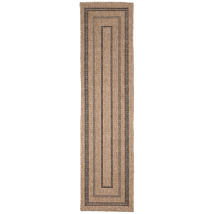 Liora Manne Sahara Multi Border Indoor Outdoor Area Rug Natural