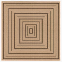 Load image into Gallery viewer, Liora Manne Sahara Multi Border Indoor Outdoor Area Rug Natural