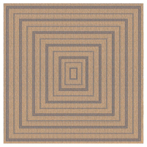 Liora Manne Sahara Multi Border Indoor Outdoor Area Rug Navy