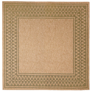 Liora Manne Sahara Diamond Border Indoor Outdoor Area Rug Green