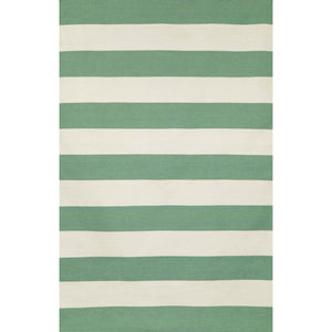 Liora Manne Sorrento Rugby Stripe Indoor Outdoor Area Rug Aqua