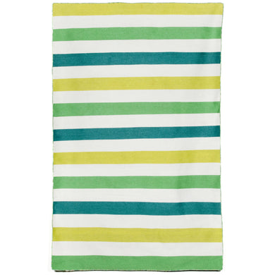 Liora Manne Sorrento Fiesta Stripe Indoor Outdoor Area Rug Green