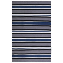 Load image into Gallery viewer, Liora Manne Sorrento Cabana Stripe Indoor Outdoor Area Rug Navy