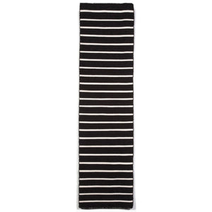 Liora Manne Sorrento Pinstripe Indoor Outdoor Area Rug Black