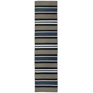 Liora Manne Sorrento Cabana Stripe Indoor Outdoor Area Rug Navy