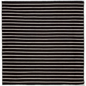 Liora Manne Sorrento Pinstripe Indoor Outdoor Area Rug Black