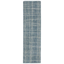 Load image into Gallery viewer, Liora Manne Savannah Mad Plaid Indoor Area Rug Blue