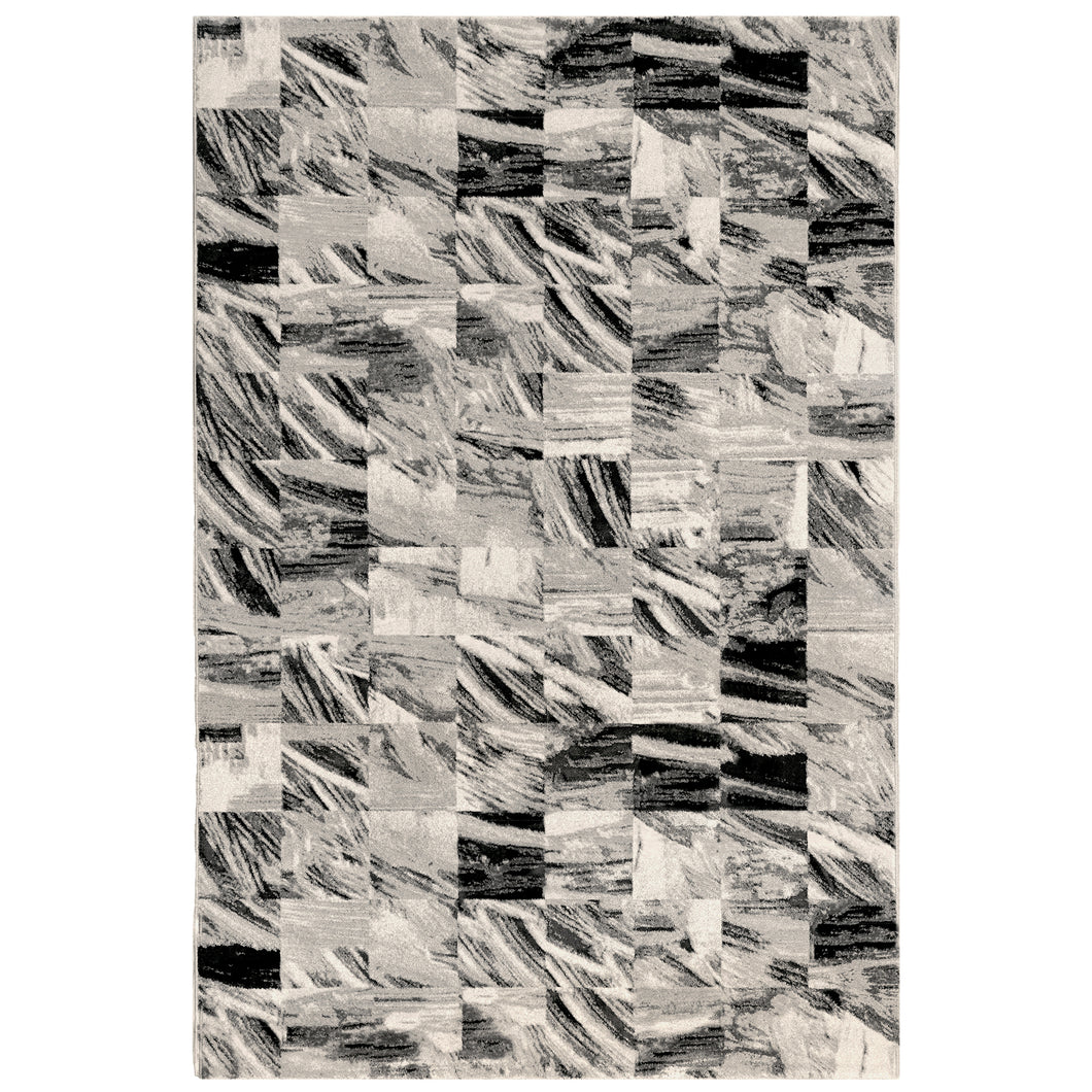 Liora Manne Taos Squares Indoor Rug Grey