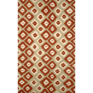 Liora Manne Visions II Ikat Diamonds Indoor Outdoor Area Rug Red