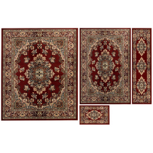 Load image into Gallery viewer, Liora Manne Caspian Sarouk Indoor Area Rug 4 Piece Set, Red